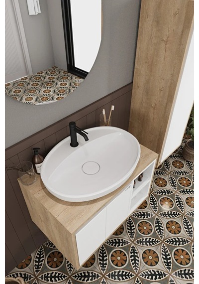 Gül Beyaz 70 Cm Banyo Dolabı Ayna Lavabo Boy Dolabı Beyaz Gül Beyaz 70 Cm Banyo Dolabı Ayna Lavabo Boy Dolabı Beyaz