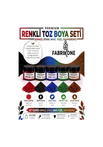 5'li Set Premium Parafin Soya Wax Toz Mum Boyası Hobi Seti - 5 Cc Kırmızı, Siyah, Mavi, Yeşil, Kahverengi Bkfab5ksmykh5g Çok Renkli
