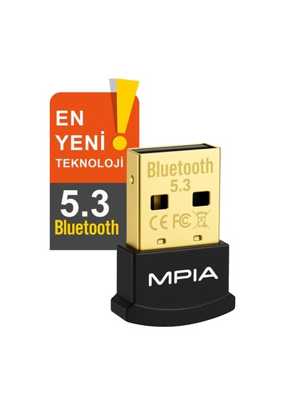 Bluetooth 5.3 Usb Dongle - Kablosuz Adaptör, Pc & Laptop Için Bluetooth Alıcı