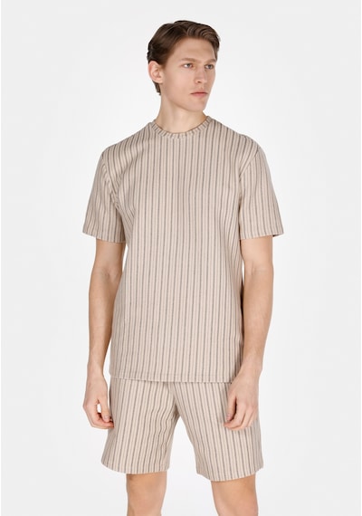 Colin's Colins Comfort Fit Yuvarlak Yaka Çizgili Erkek Bej Kısa Kol Tişört Cl1074141 Q1.v2 Bed Beıge Strıped Colin's Colins Comfort Fit Yuvarlak Yaka Çizgili Erkek Bej Kısa Kol Tişört Cl1074141 Q1.v2 Bed Beıge Strıped