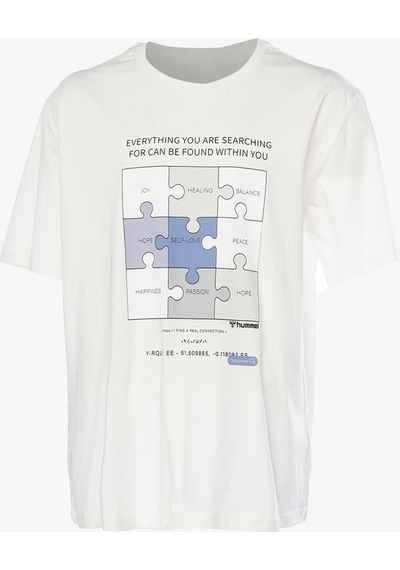 Hummel Hmldanniel Oversize Erkek Beyaz T-shirt 911884-9003 Beyaz