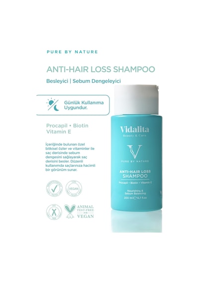 Vidalita Beauty & Care Saç Dökülmesine Karşı Şampuan 200 ML