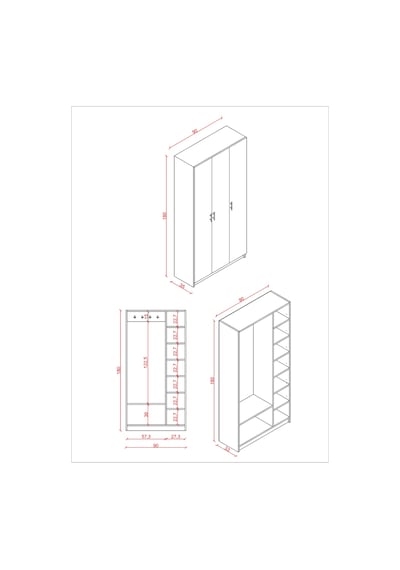 Asra Trend Lüks 3 Kapaklı Portmanto Askılı Vestiyer %100 Mdf Ayakkabılık Dolabı V07 Koyu Gri Asra Trend Lüks 3 Kapaklı Portmanto Askılı Vestiyer %100 Mdf Ayakkabılık Dolabı V07 Koyu Gri