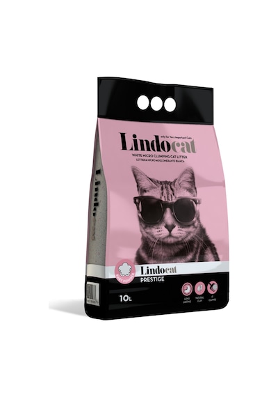Lindo Cat Bebek Pudralı Topaklaşan İnce Taneli Kedi Kumu 10 L