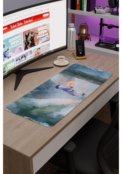 Qiqi Genshin Impact Anime Gacha V3 - 70x30 Xl Gaming Mouse Pad Fare Altlığı