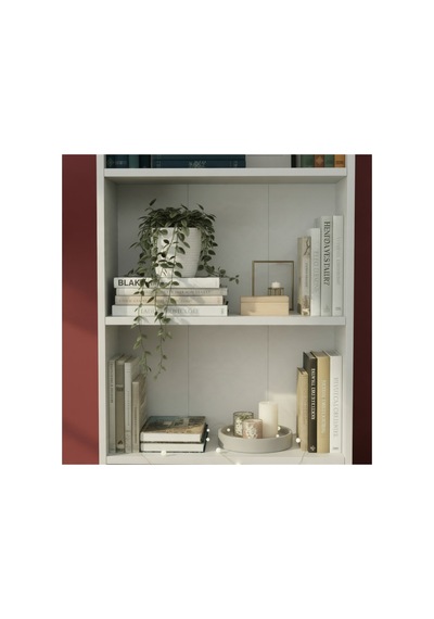 Alya K01 Kitaplık, Ofis Dolabı, 5 Raflı, Beyaz - 939617396 Beyaz