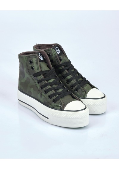United Colors Of Benetton Benetton Yeşil Kadın Sneaker Bn 30821 001