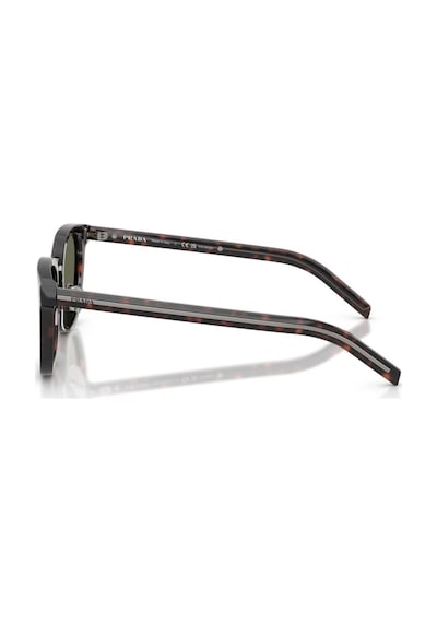 Prada Pr C01sd 17n03r 52 Unisex Polarize Aynalı Kırçıllı Kahverengi Oval Kemik Güneş Gözlüğü Kahverengi
