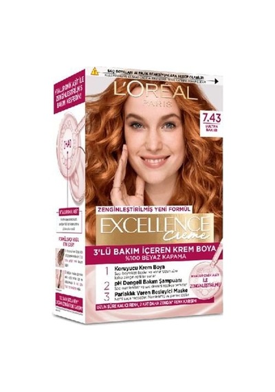 Loreal Excellence Boya 7-43 Sultan Bakırı