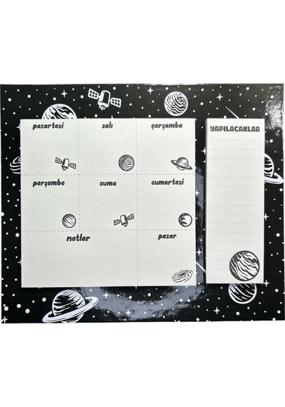 Ceren Hf01 25x21 104 Sayfa Haftalık Planner Ve Yapılacaklar - Uzay Diğer