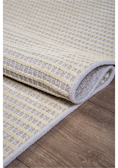 Beyaz İskandinav Sisal Yıkanabilir Kaymaz Tabanlı Kilim Yolluk Oturma Odası Mutfak Halısı