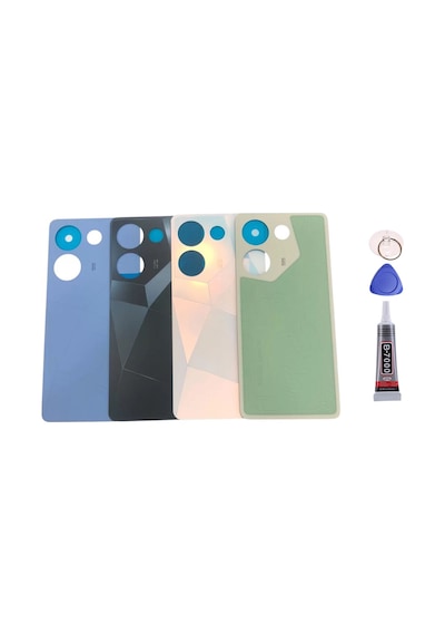 Tecno Camon 20 Pro Beyaz Arka Kapak Batarya Kapağı Pil Kapağı Yapışkan Ve Sökme Aparatıyla Beraber Full Set Beyaz