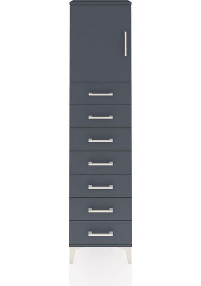 Arges Dolap 2 Raflı 7 Çekmeceli Tek Kapaklı 44x30x182 Antrasit-antrasit Antrasit Arges Dolap 2 Raflı 7 Çekmeceli Tek Kapaklı 44x30x182 Antrasit-antrasit Antrasit