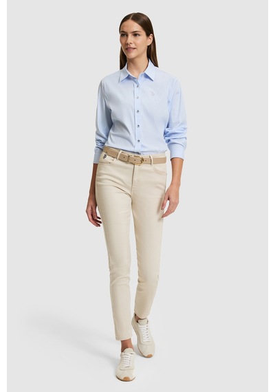 U.s. Polo Assn. Kadın Açık Mavi Gömlek Basic 50320187-vr003 Acık Mavı