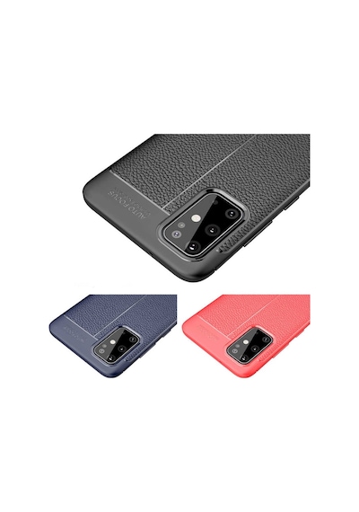Galaxy S20 Plus Kılıf Zore Niss Deri Desenli Silikon Kılıf