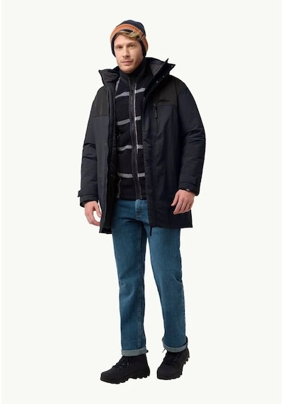 Jack Wolfskin Gletschersee Parka M Erkek Siyah Siyah