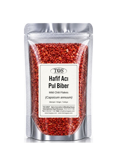 Hafif Acı Pul Biber 100 gr (1. Kalite) Capsicum annuum / Mild Chili Flakes