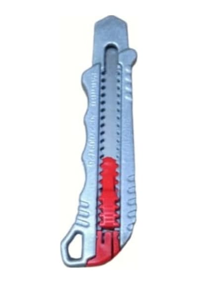 Dayanıklı Alüminyum Gövde 18mm Profesyonel Falçata Bıçak +10 Adet Yedek Maket Bıçak Maket Bıçağı