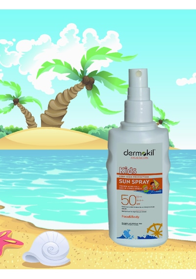 Dermokil Kids SPF 50+++ Yüksek Koruyucu Çocuk Güneş Spreyi 200 ML