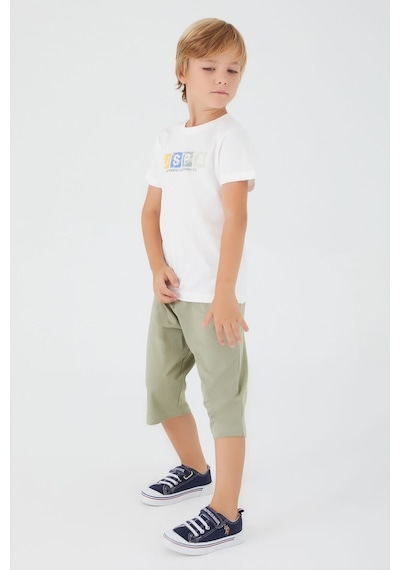 U.s. Polo Assn. Erkek Çocuk Beyaz Kapri Takım Beyaz