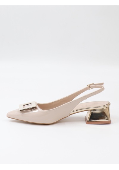 Nesilshoes Nesil Shoes Gabbel 200 Ten Rugan Topuklu Kadın Sandalet