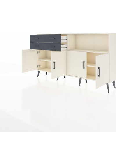 Arges Konsol 4 Raflı 4 Çekmeceli 4 Kapaklı 176x30x99 Aytaşı-aytaşı/antrasit Aytası/antrasıt - Aytası Arges Konsol 4 Raflı 4 Çekmeceli 4 Kapaklı 176x30x99 Aytaşı-aytaşı/antrasit Aytası/antrasıt - Aytası