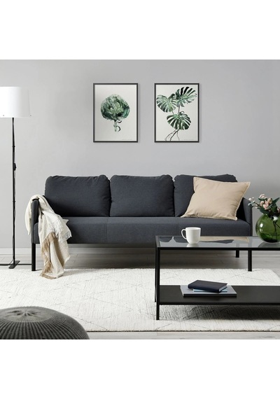 Ikea Gri Konforlu Kanepe - 3'lü Kanepe