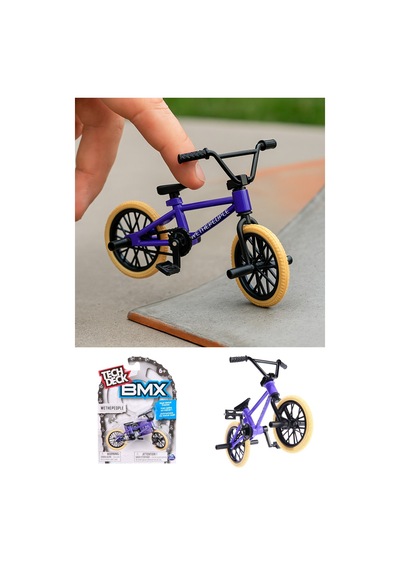 Tech Deck Bmx Bisikleti Wethepeople Mor Gerçek Metal Çerçeve Parmak Bisiklet Oyuncak Model 12