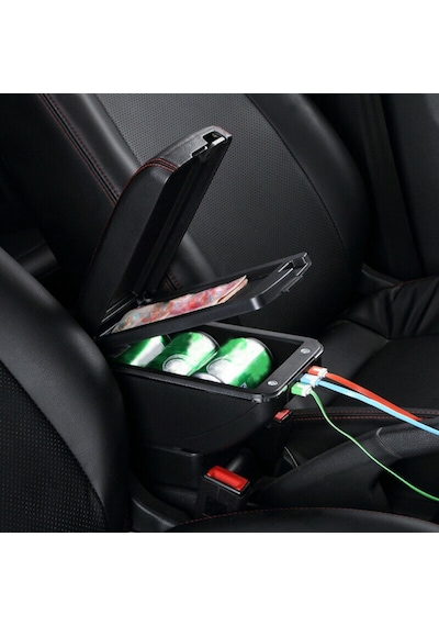Oto Kolçak Kol Dayama 7 Usb Girişli Tüm Araçlara Uyumlu Kolçak