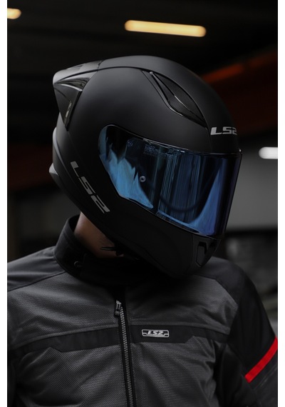Ls2 Rapıd Race Mavi Camlı Kask Mat Siyah