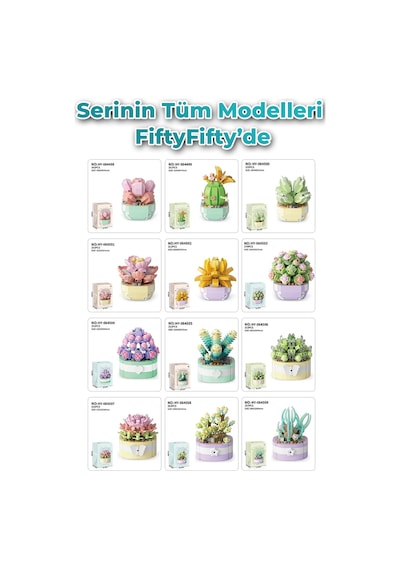 Panlos Micro Block Bitki Serisi 1255 Çiçek Buketi 232 Parça Oyuncak Yapım Seti Ffp-1255