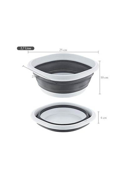 Katlanır Badya Akordiyon Silikon Leğen Badya Set 10-5-2,7 Litre Diğer