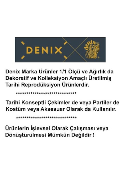 Denix Duello Set Pistol 1825 İtaly Koleksiyon Obje 39cm Teşhir Ürün