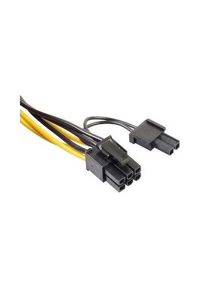 6 Pin to 2 x 6+2 Pin PCI-E Ekran Kartı Güç Power Kablosu Çevirici