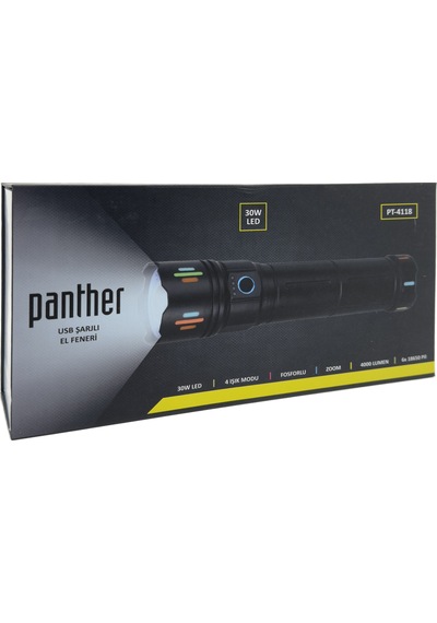 Panther Pt-4118 Usb Şarjlı El Feneri