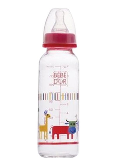 Bebedor Cam Biberon Sl 250 ML Kırmızı