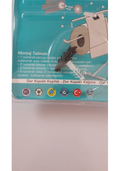 Dar Kapaklı Tuvalet Kağıdı Askısı Wc Kağıtlığı Wc Paper Holder