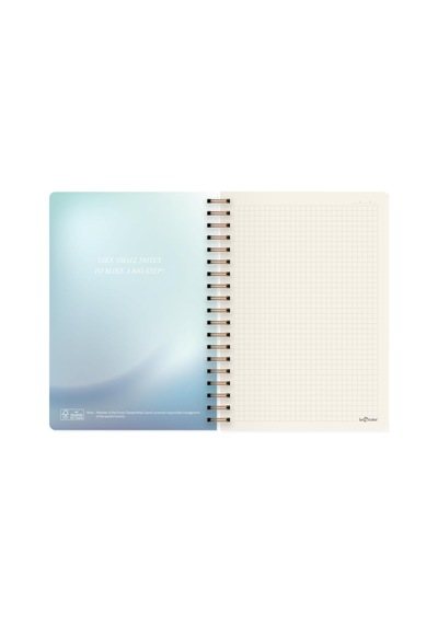 Le Color Marble Spiralli Defter Kareli Inspiration 17x24 Cm Çok Renkli