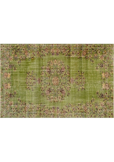 Gerçek El Dokuma Eskıtme Vıntage Halı 175 X 264 Cm 9666