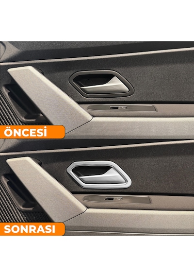 S-dizayn Renault Duster Krom İç Kapı Kolu Çerçevesi 4 Prç 2024 Üzeri A+ Kalite