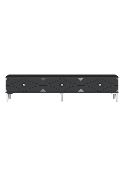 Tsa1897dbs - Alfa Tsa180 Tv Stand, Tv Sehpası Ve Tv Ünitesi Safirmeşe - Beyaz - Sılver 180cm