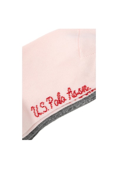 U.S. Polo Assn. U.s. Polo Assn. Kız Çocuk Gri Melanj Çorap Dizaltı 50318076-vr086
