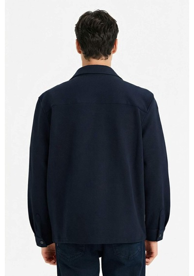 Defacto Regular Fit Twill Uzun Kollu Gömlek E7689ax25aunv64 Lacivert
