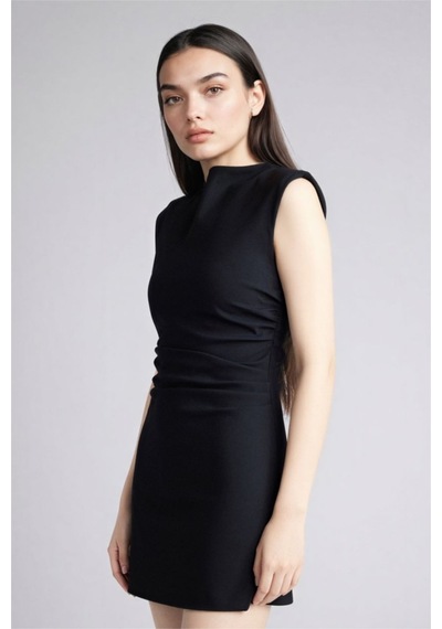 Defacto Bodycon Vücudu Saran Mini Elbise H0163ax26smnv245 Lacivert-nv245