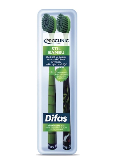 Difaş Proclinic Stil Bambu Yumuşak Diş Fırçası 2'li