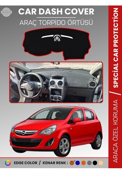 Opel Corsa D 2006-2014 Torpido Örtüsü Ön Göğüs Halı Torpido Koruma Birebir Uyum Kaymaz Özel Kesim - 869 Stiloto