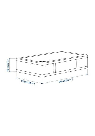 Tr Skubb Hurç, Koyu Gri, 90x53x19 Cm, Yatak Altı Saklama Kutusu Diğer