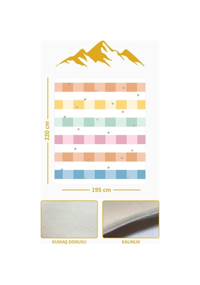 Soft Touch Çift Kişilik Modern Konfor Serisi Termal Battaniye Ybt0032 Renkli