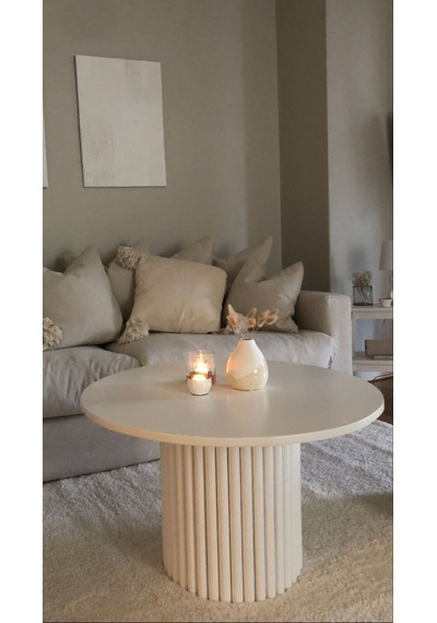 Most Bohem Orta Sehpa 2'li Set %100 Ahşap 85 Cm. Çap Aytaşı