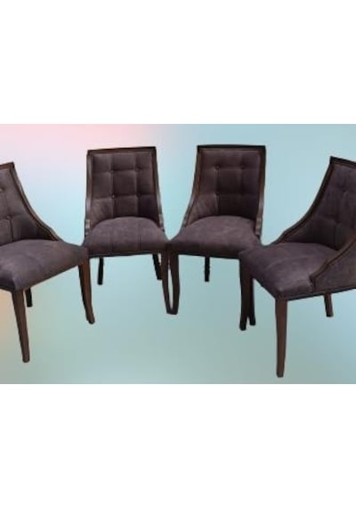 Sandalye Zus 40 Model Kayın Kaliteli Kumaş Döşem 4 Adet El Yapımı